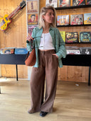 Groen gestreepte blouse ciro