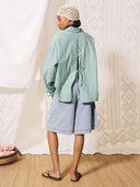 Groen gestreepte blouse ciro