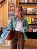Groen gestreepte blouse ciro