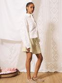 Witte broderie blouse esposito