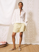 Witte broderie blouse esposito