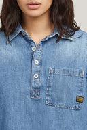 Denim boxy blouse