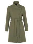 Groene trenchcoat