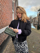 Bomber jacket met rits