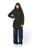 Gewatteerde halflange jas rainwear