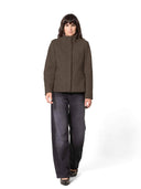 Korte wollen jas boucle wool