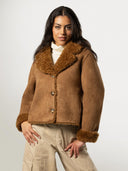 Reversible teddy jacket