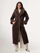 Lange reversible teddy jas