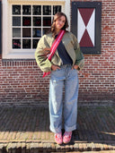 Bomberjas met colorblock