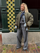 Bomber jacket met rits