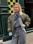 Bomber jacket met rits