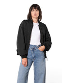 Bomber jacket met rits