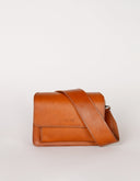 Cognac schoudertas harper mini