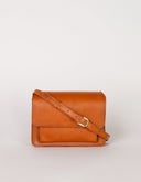 Cognac schoudertas harper mini