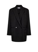 Zwarte oversized triangle blazer
