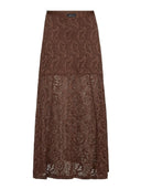 Bruine kanten rok summer lace tall skirt