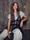 Zwarte kanten top new lace