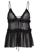Zwarte kanten top new lace