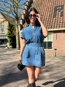 Denim blouse ns logo shirt