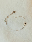 Fijn armbandje met letter I