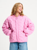 Roze jacket quilted cheering pink