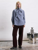 Geruite blouse aaron