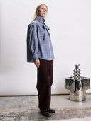 Geruite blouse aaron