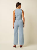 Gestreept gilet bianca corner stripe