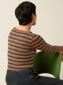 Gestreepte lili tee