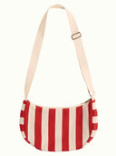 Rood wit gestreepte tas la plage