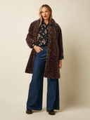 Zwarte blouse met print maisie