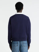 Donkerblauwe sweater tajima peacoat