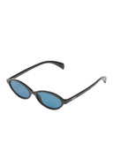 Zwarte bril met blauwe glazen doris