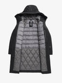 Zwarte gaia long parka