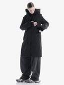Zwarte gaia long parka