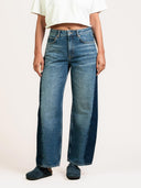 Barrel jeans lucy loose shadow blue