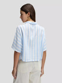 Gestreepte blouse resort shirt