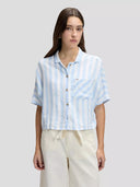 Gestreepte blouse resort shirt