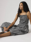 Geruite midi jurk monaco