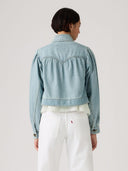 Denim jack parker pretty short coat