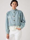 Denim jack parker pretty short coat