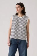 Gestreepte boxy tanktop