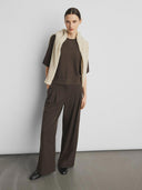 Donkerbruine pantalon henrika hw pants delicioso