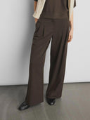 Donkerbruine pantalon henrika hw pants delicioso