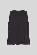 Zwarte mouwloze top belle sl top