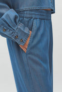 Denim look wide leg broek phillipa-m