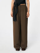Donkerbruine pantalon galemd