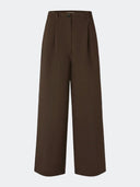 Donkerbruine pantalon galemd