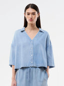 Licht denim shirt alvarmd