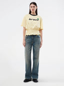 Geel t-shirt absgarmd